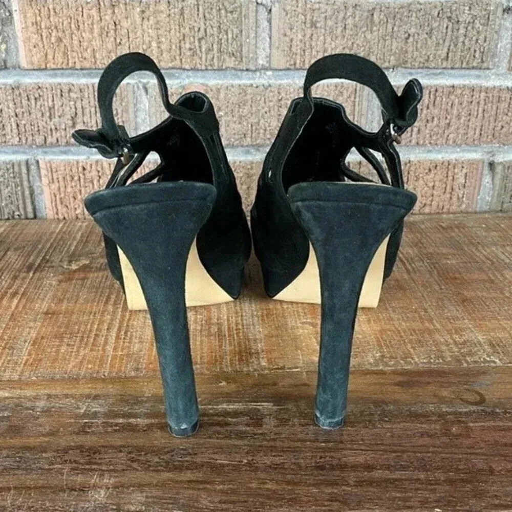 Marc Fisher, Trinaa Suede Platform Heels‎ in Black